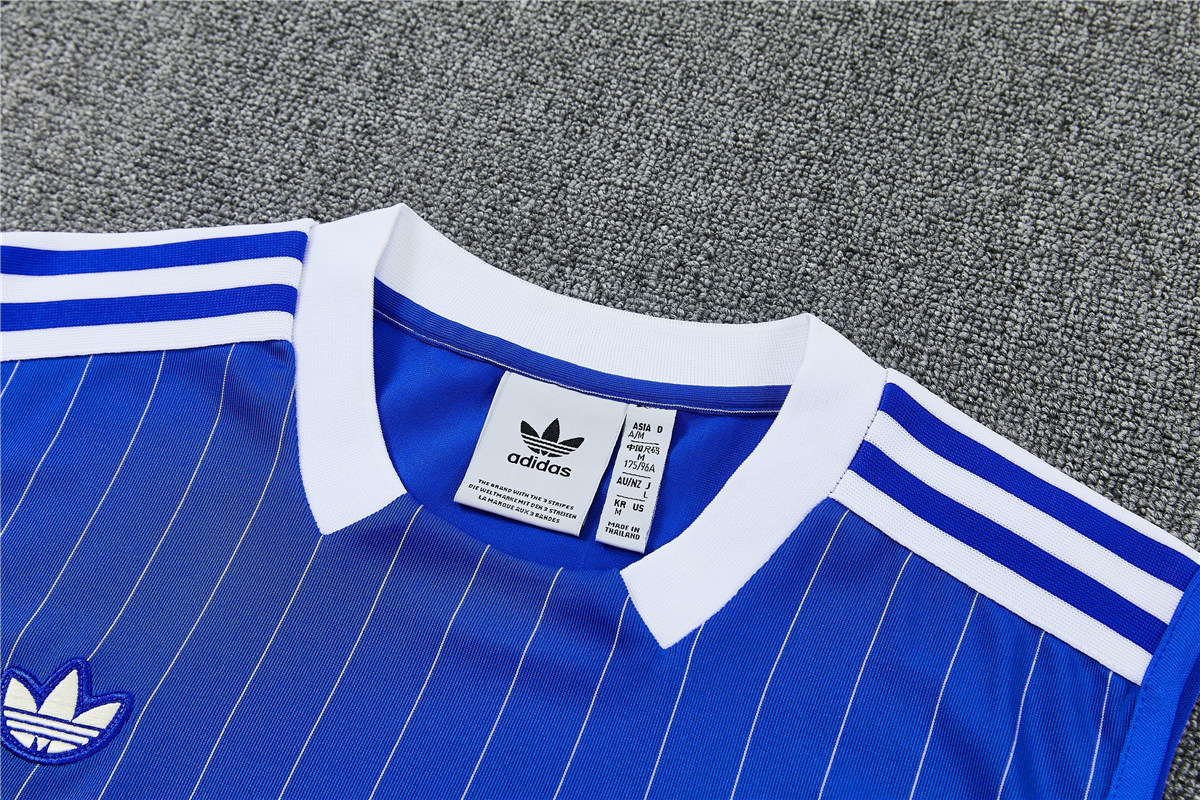 Mens Chelsea Singlet Suit Blue 2025/26 Mens Chelsea Singlet Suit Blue 2025/26 rear view of shirt and shorts