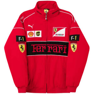 Mens Ferrari All Weather Windrunner F1 Red Jacket 2026