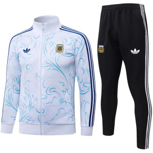 Mens Argentina White Jacket + Pants Training Suit 2026 Mens Argentina White Jacket + Pants Training Suit 2026