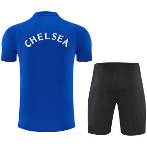 Mens Chelsea Short Training Suit Blue 2026/27-jerseyio