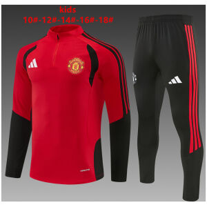 Kids Manchester United Red Training Suit 2026/27