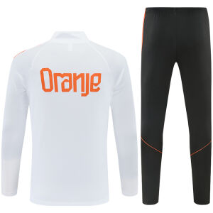 Mens Netherlands Training Suit White 2026-jerseyio