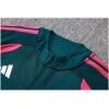 Mens Real Madrid Dark Green Jacket + Pants Training Suit 2026/27