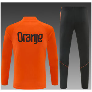 Kids Netherlands Training Suit Orange 2026-jerseyio