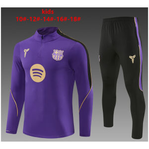 Kids Barcelona Purple Training Suit 2026/27