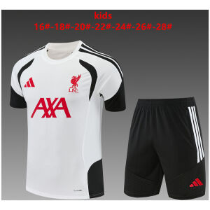 Kids Liverpool Short White Training Suit 2026/27