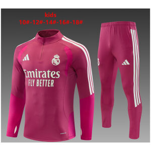 Kids Real Madrid Rose Pink Training Suit 2026/27