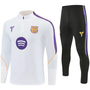 Mens Barcelona White Training Suit 2026/27