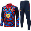 Mens Barcelona Training Suit Red – Blue 2026/27-jerseyio