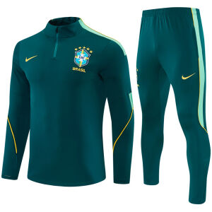 Mens Brazil Training Suit Dark Green 2026-jerseyio Mens Brazil Training Suit Dark Green 2026-jerseyio