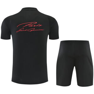 Mens PSG Short Training Suit Black 2026/27-jerseyio