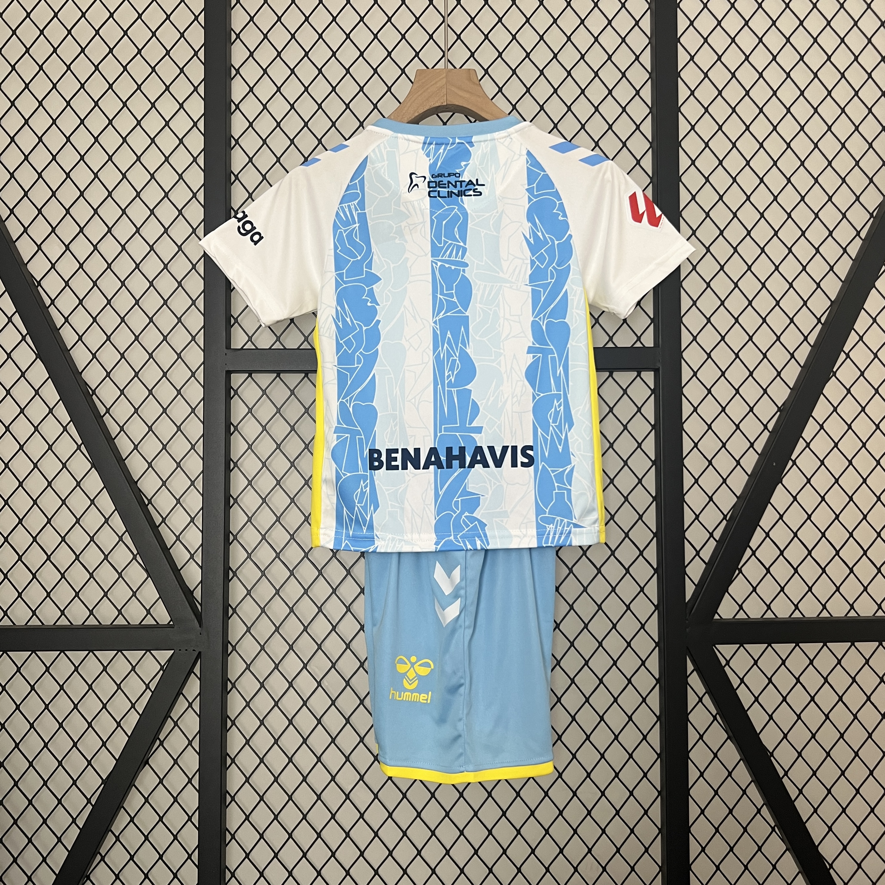 Kids Malaga Home Kit 2024/25 Kids Malaga Home Kit 2024/25 back view detail