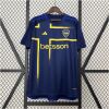 Mens Boca Juniors Third Jersey 2024/25 front view in navy with yellow cross