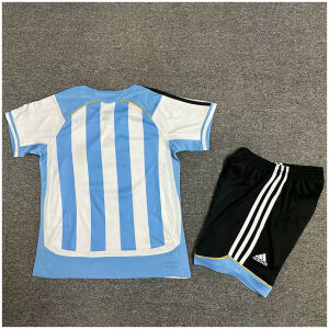 Kids World Cup Argentina Retro Home Kit 2006 back view detail