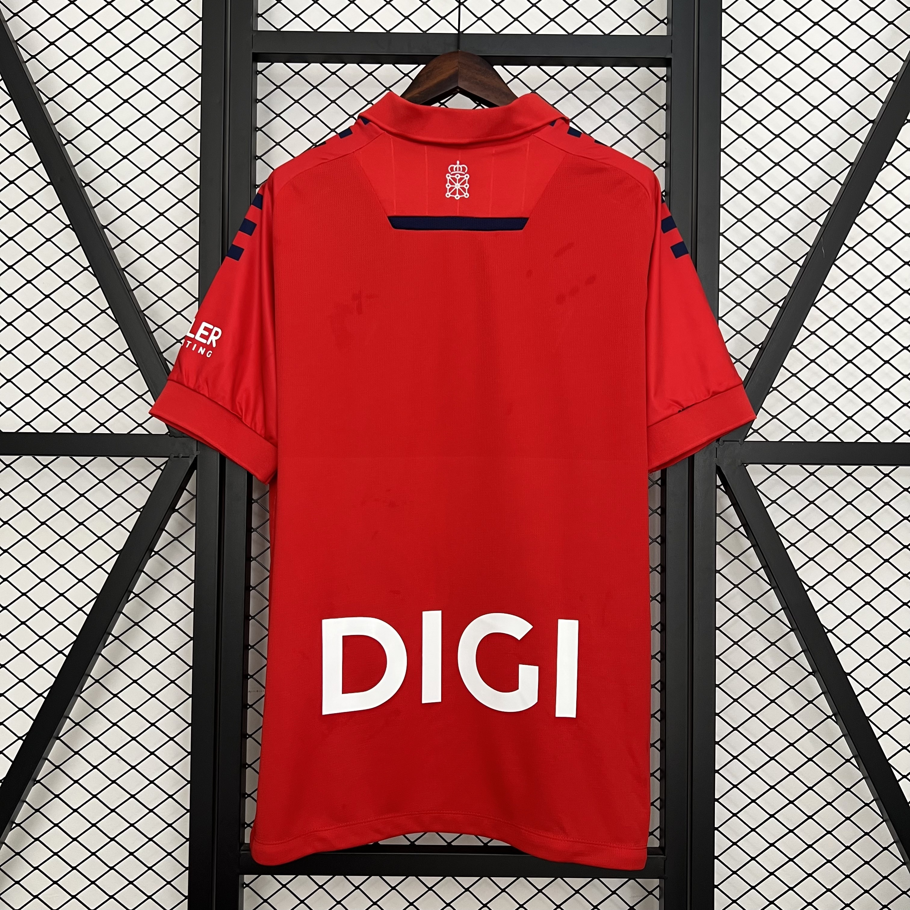 Mens Osasuna Home Jersey 2025/26 Mens Osasuna Home Jersey 2025/26 back view detail