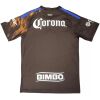 Mens Club America Third Jersey 2026/27 black shirt rear view with white Corona logo, Bimbo branding, and blue stripes