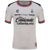 Mens Atlas de Guadalajara away jersey with black shoulder panels, front view