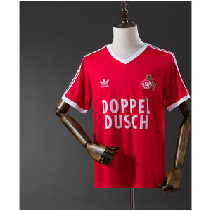 Mens FC Koln Retro Away Jersey 1984/85 Mens FC Koln Retro Away Jersey 1984/85 front view on display