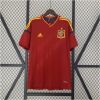Mens Spain Retro Home Jersey 2012 front view on hanger
