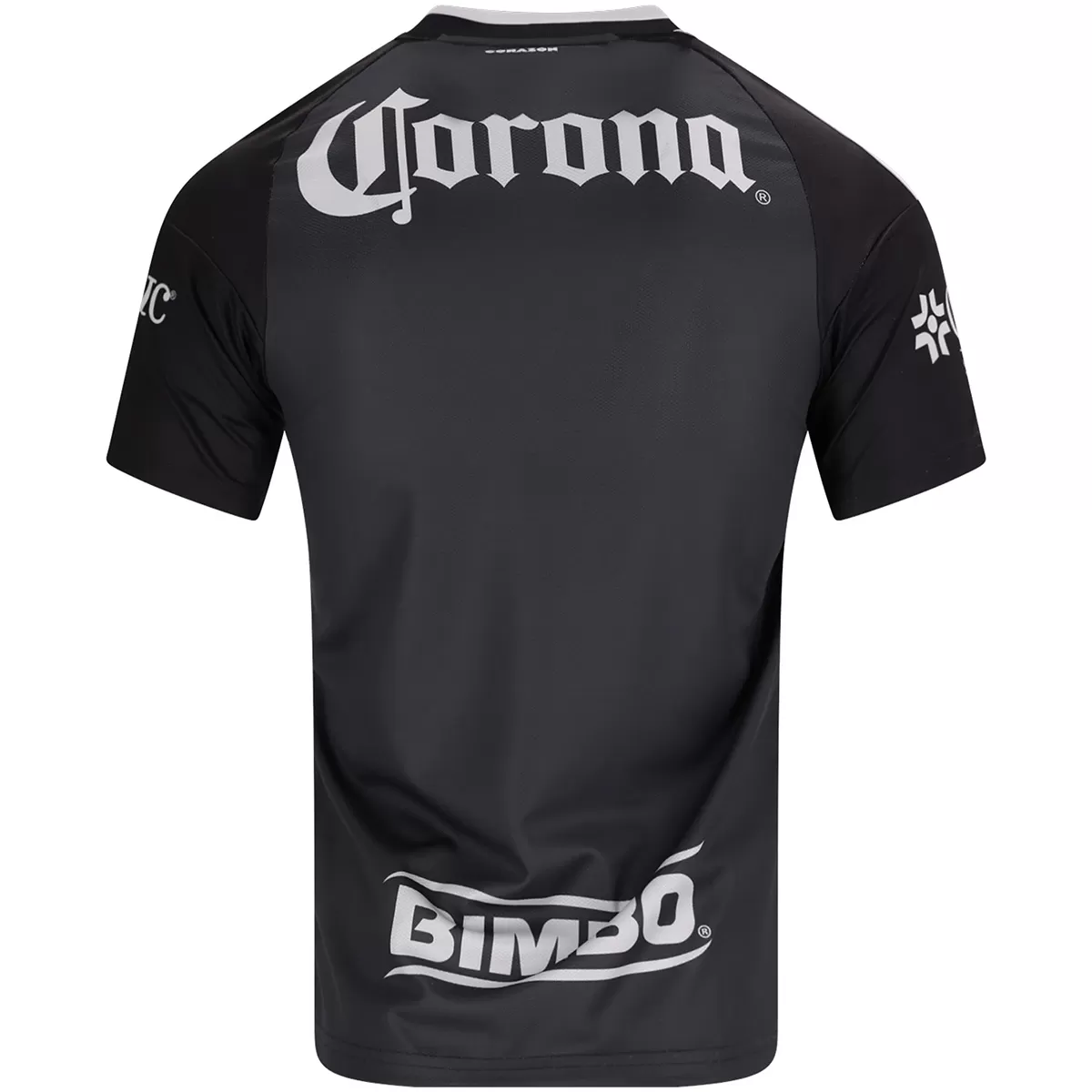Mens Club America Away Jersey 2026/27 Mens Club America Away Jersey 2026/27 black shirt back view with white Gothic Corona logo and Bimbo sponsor