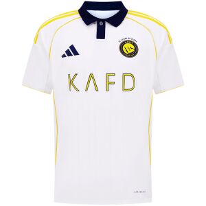 Mens Al Nassr Third Jersey 2025/26 front view showing white torso and navy collar
