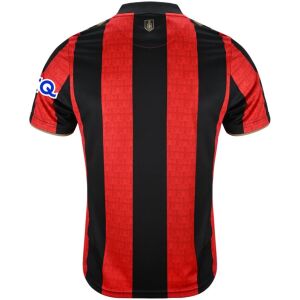 Mens AFC Bournemouth Home Jersey 2026/27 red and black shirt back view with gold collar shield