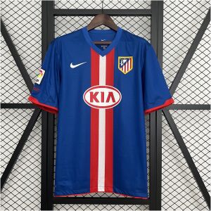 Mens Atletico Madrid Retro Away Jersey 2010/11 front view on display