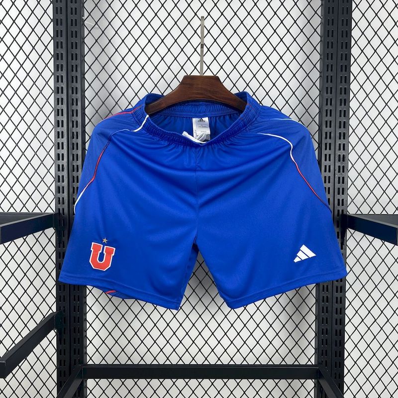 Mens Universidad de Chile Home Shorts 2025/26 Mens Universidad de Chile Home Shorts 2025/26 front view in royal blue