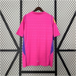 Mens colo colo pink Goalkeeper Jersey 2024/25 rear view showing matching team styling