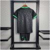 Kids World Cup Brazil Leopard Black Kit 2022 back view detail
