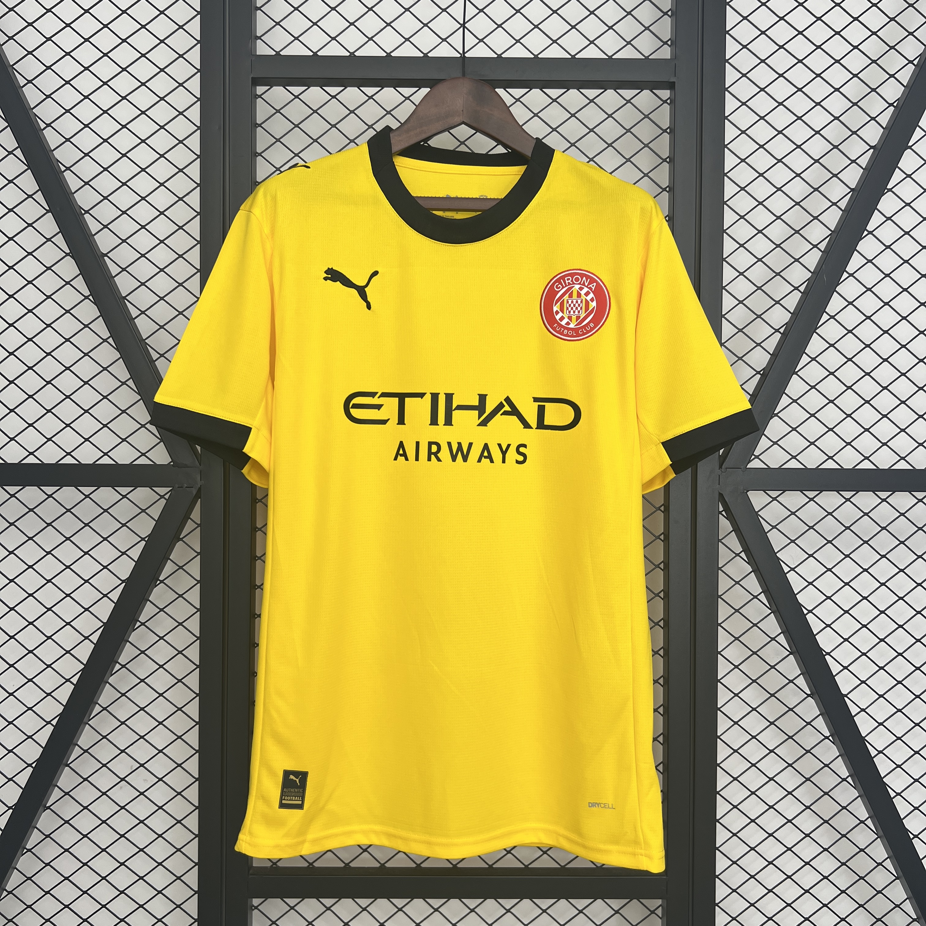 Mens Girona FC Away Jersey 2025/26 Mens Girona FC Away Jersey 2025/26 front view on display