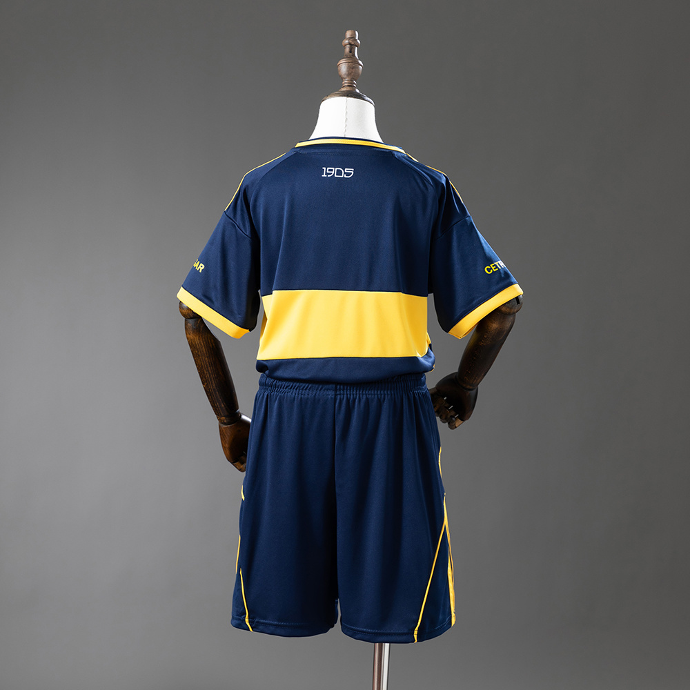 Kids Boca Juniors Home Kit 2025/26 Kids Boca Juniors Home Kit 2025/26 rear view of shirt and shorts