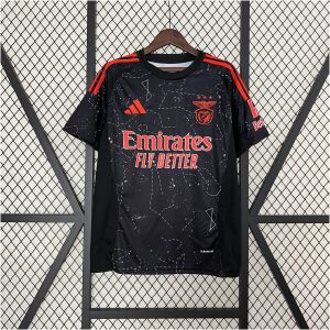 Mens Benfica Away Jersey 2024/25 Mens Benfica Away Jersey 2024/25 front view in black with constellation pattern