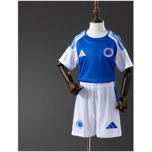 Kids Cruzeiro Home Kit 2025/26 front view on display