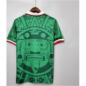 Mens World Cup Mexico Retro Home Jersey 1998 back view detail
