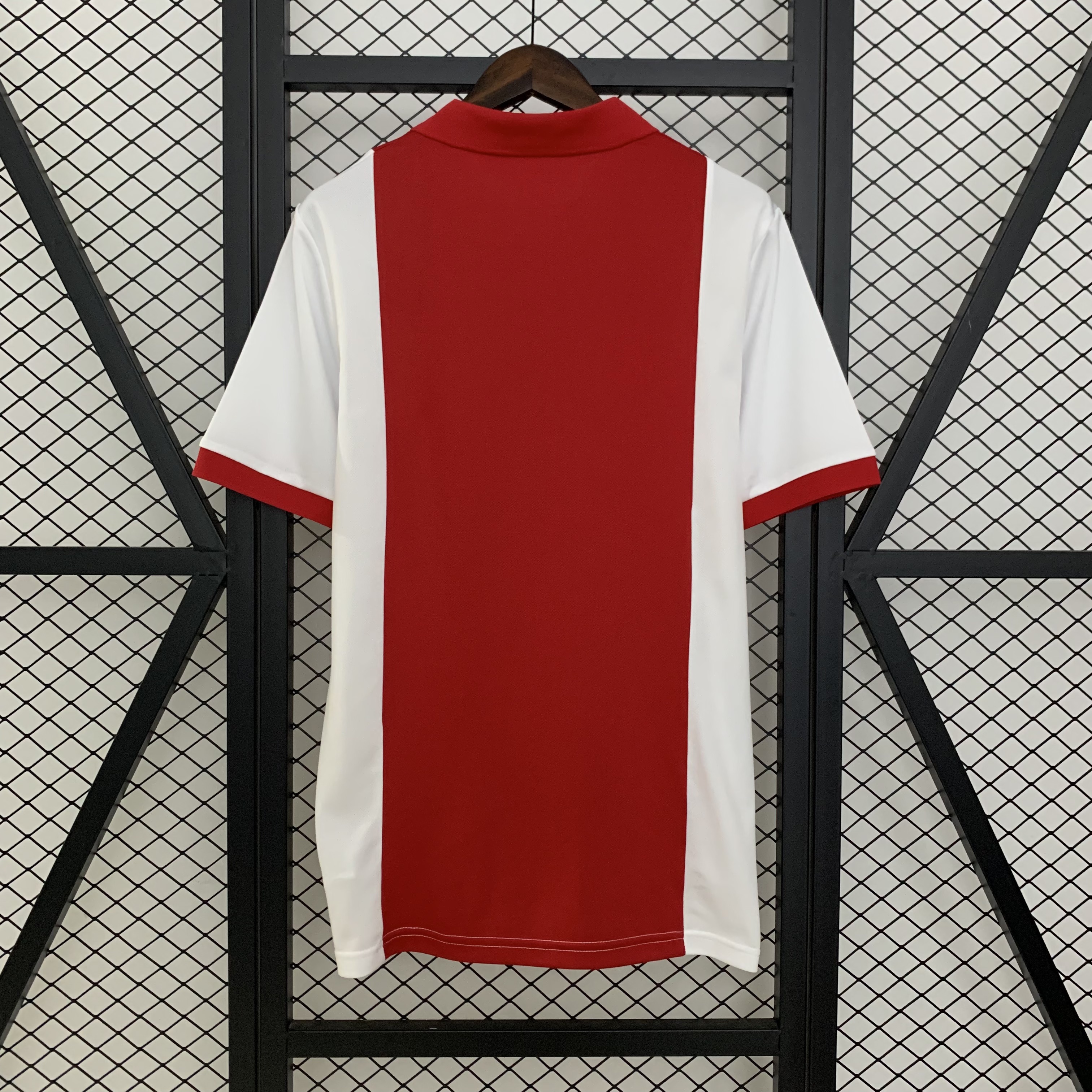 Mens Ajax Commemorative Edition Jersey 2025/26 Mens Ajax Commemorative Edition Jersey 2025/26 front view on display