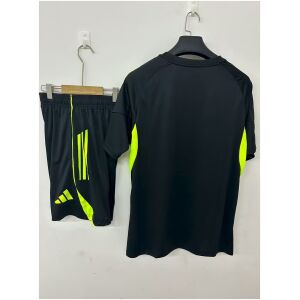 Mens Celtics Black Training Kit 2025/26 rear view of shirt and shorts