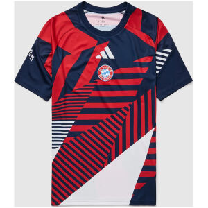 Mens Bayern Munich 26/27 Pre-Match Shirt – Night Indigo/Better Scarlet