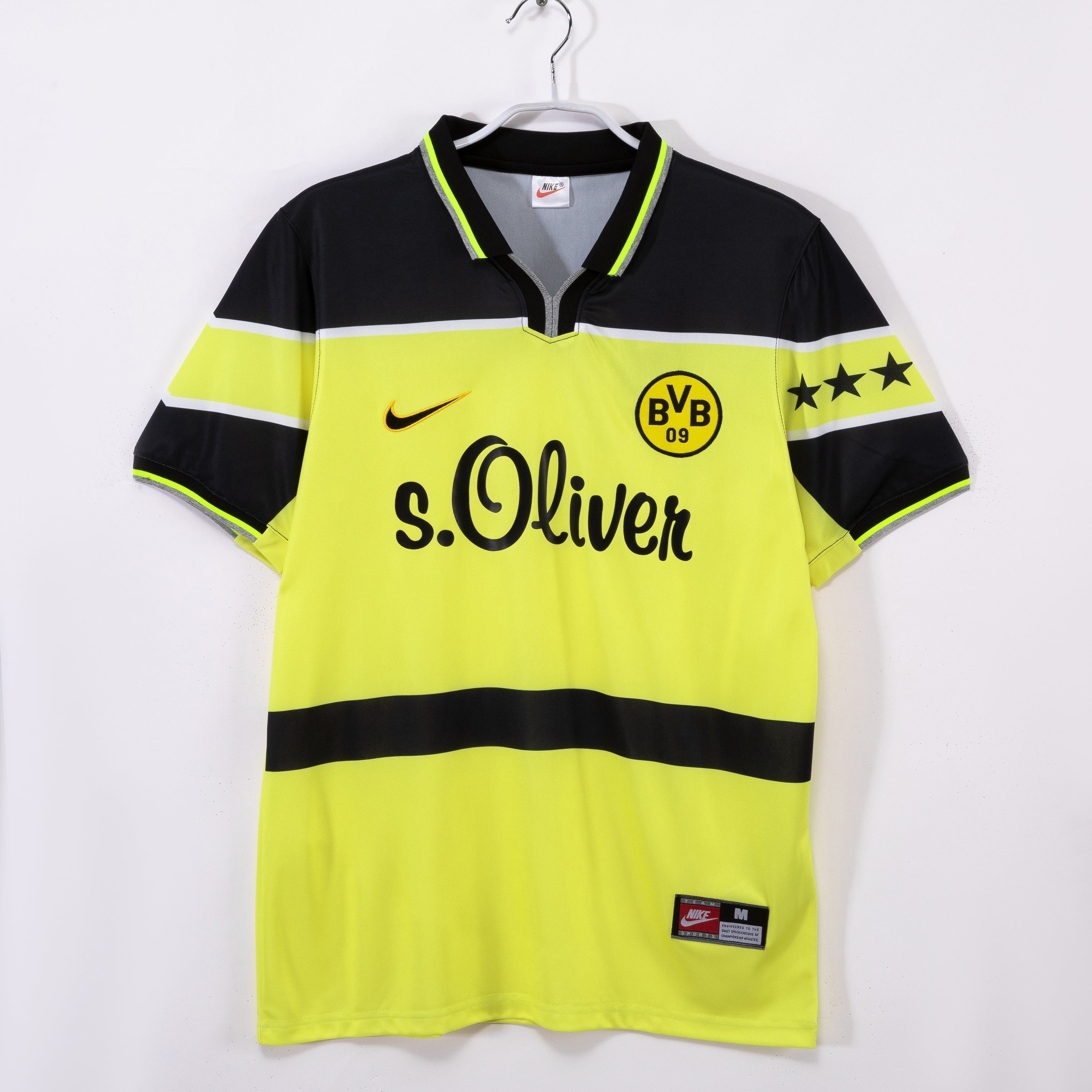 Mens Borussia Dortmund 97/98 Home Retro Shirt Mens Borussia Dortmund 97/98 Home Retro Shirt