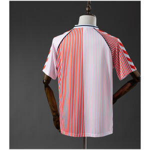 Mens Denmark Retro Away Jersey 1986 back view detail