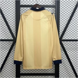 Mens Deportivo de La Coruna Yellow Long Sleeve Special Edition Jersey 2025/26 back view detail