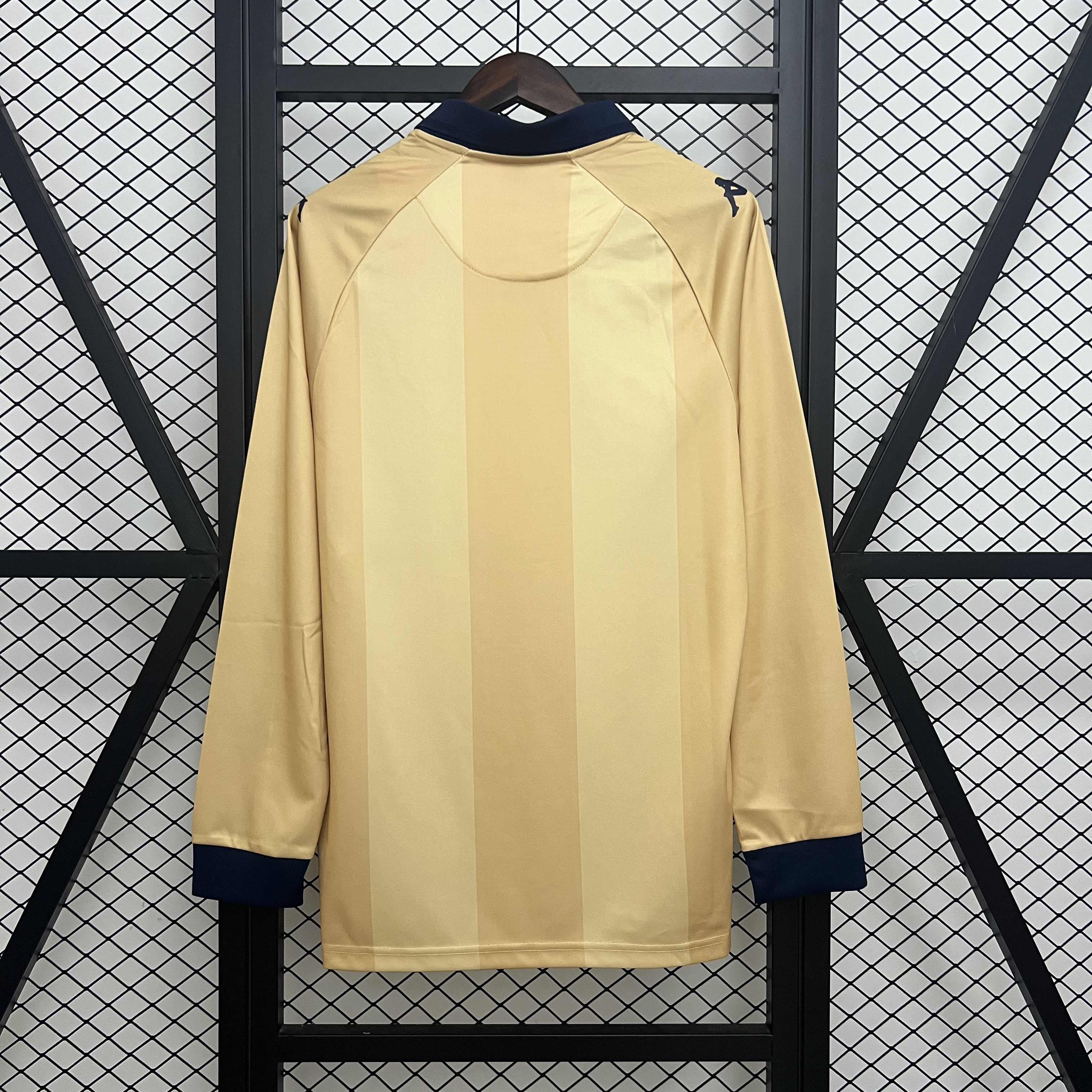 Mens Deportivo de La Coruna Yellow Long Sleeve Special Edition Jersey 2025/26 Mens Deportivo de La Coruna Yellow Long Sleeve Special Edition Jersey 2025/26 back view detail