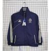 Front view of the Mens Chelsea Retro Windbreaker 2012/13 in navy blue with gold stripes and Samsung sponsor
