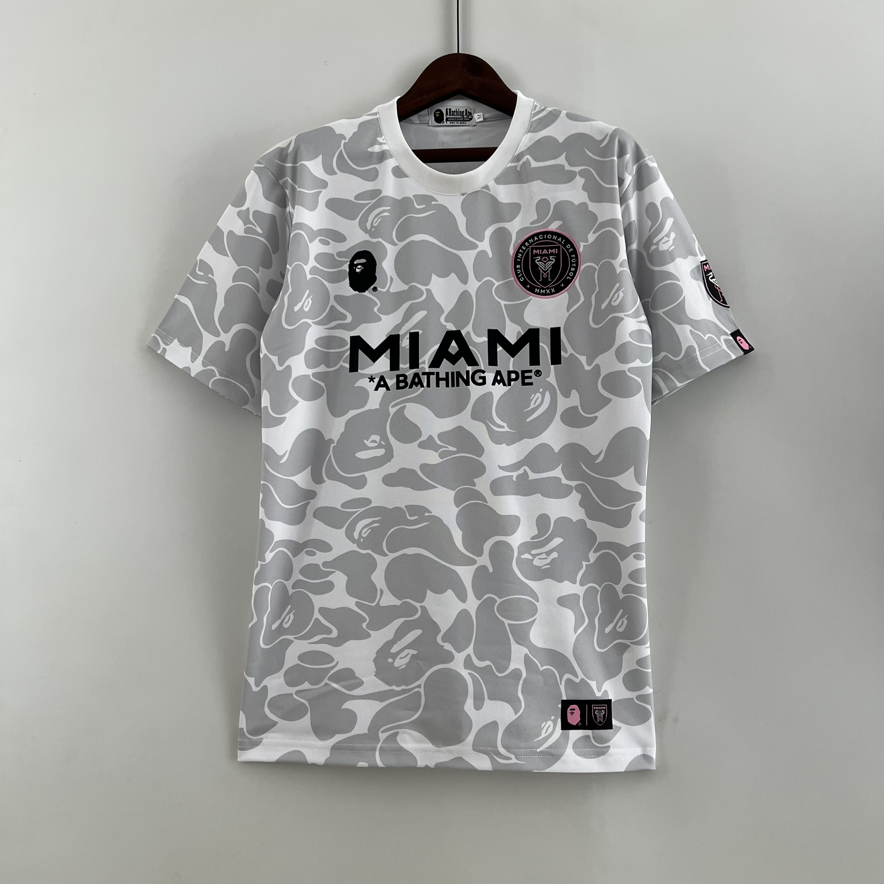 Mens Miami Joint Edition Grey Jersey 2023/24 Mens Miami Joint Edition Grey Jersey 2023/24 front view in grey camo