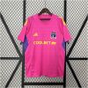 Mens colo colo pink Goalkeeper Jersey 2024/25 front view showing pink torso
