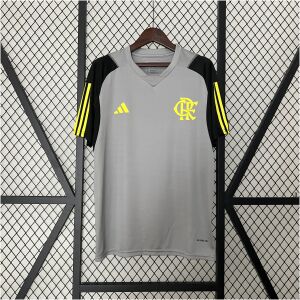 Mens Flamengo Wear Gray Training Kit Jersey 2024/25 front view on display