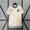 Mens Flamengo Pre-Match Suit 2024/25 front view with checkerboard mosaic pattern