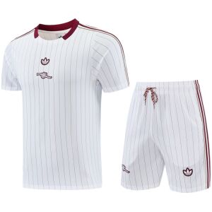 Mens Arsenal Short Training Set White Pinstripe 2026/27 Mens Arsenal Short Training Set White Pinstripe 2026/27
