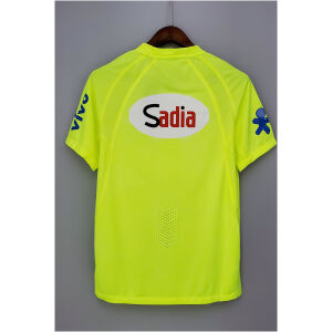 Mens Brazil fluorescent Green Training Kit Jersey 2025 back view detail