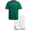 Kids Mexico World Cup Home Kit 2026 Kids Mexico World Cup Home Kit 2026 rear view of shirt and shorts